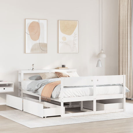 Bed Frame Without Mattress Solid Wood Pine