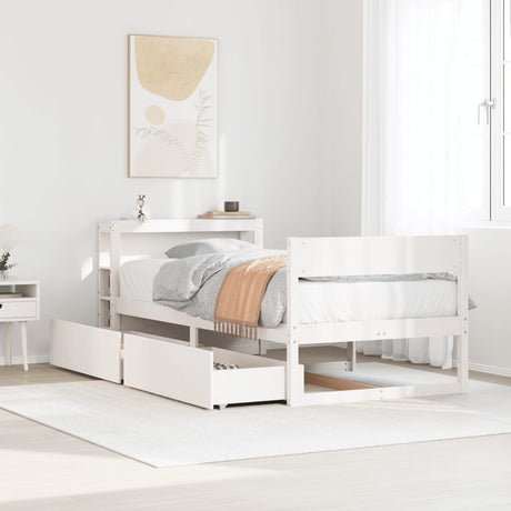 Bed Frame Without Mattress Solid Wood Pine