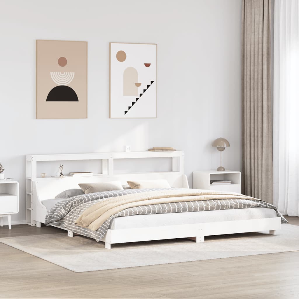 Bed Frame Without Mattress Solid Wood Pine