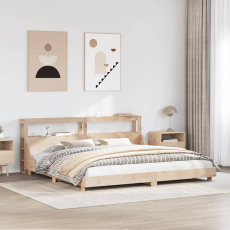 Bed Frame Without Mattress Solid Wood Pine