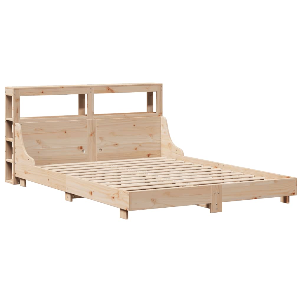 Bed Frame without Mattress 120x200 cm Solid Wood Pine