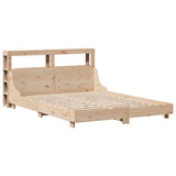 Bed Frame without Mattress 120x200 cm Solid Wood Pine