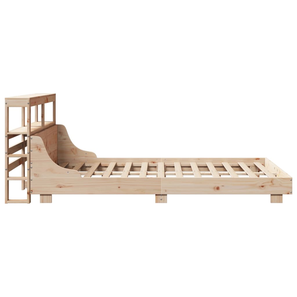 Bed Frame without Mattress 120x200 cm Solid Wood Pine