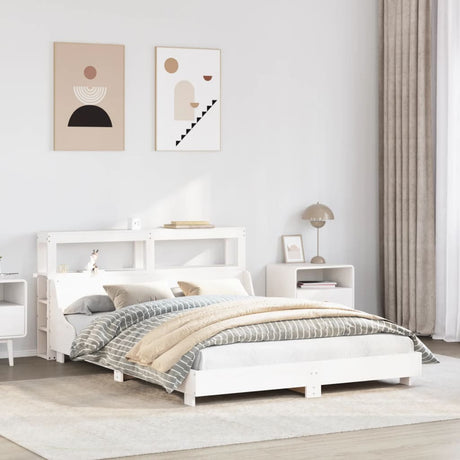 Bed Frame Without Mattress Solid Wood Pine