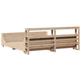 Bed Frame Without Mattress Super King Solid Wood Pine