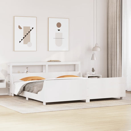 Bed Frame Without Mattress Super King Solid Wood Pine