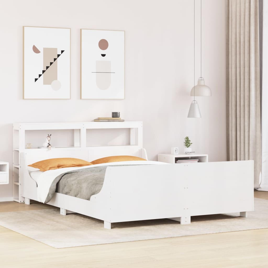 Bed Frame Without Mattress Super King Solid Wood Pine