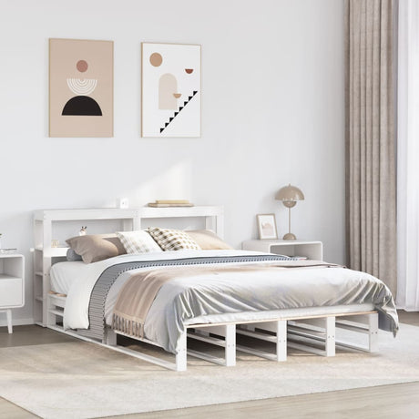 Bed Frame Without Mattress Solid Wood Pine