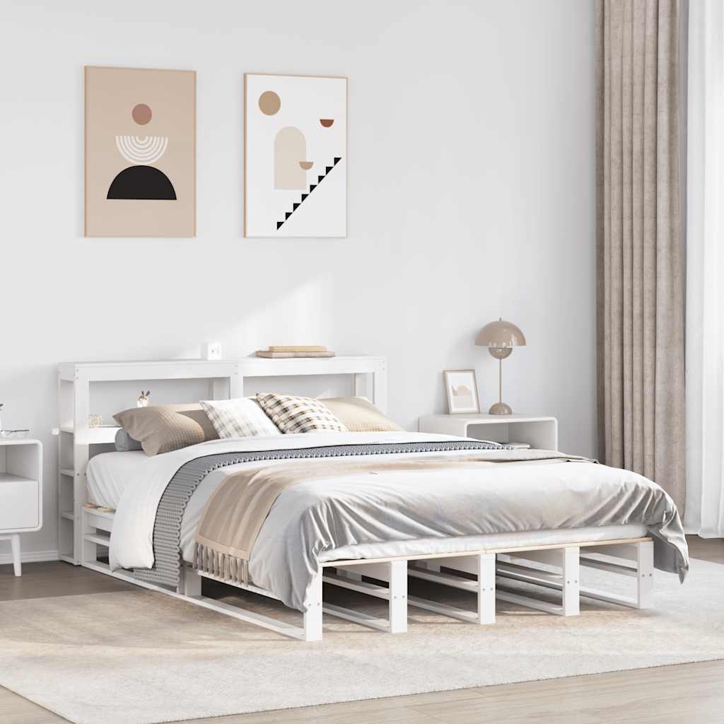 Bed Frame Without Mattress Solid Wood Pine