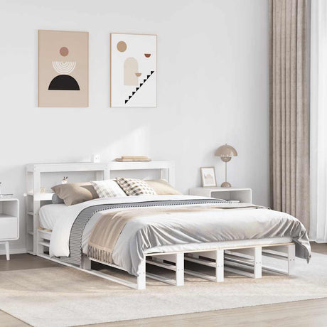 Bed Frame Without Mattress Solid Wood Pine