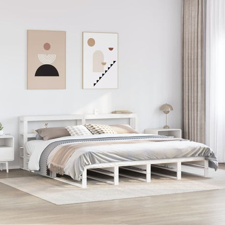 Bed Frame Without Mattress Solid Wood Pine
