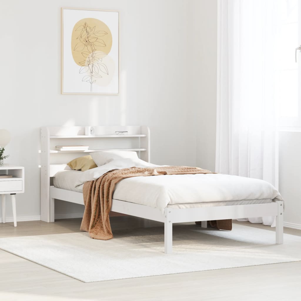 Bed Frame Without Mattress Solid Wood Pine