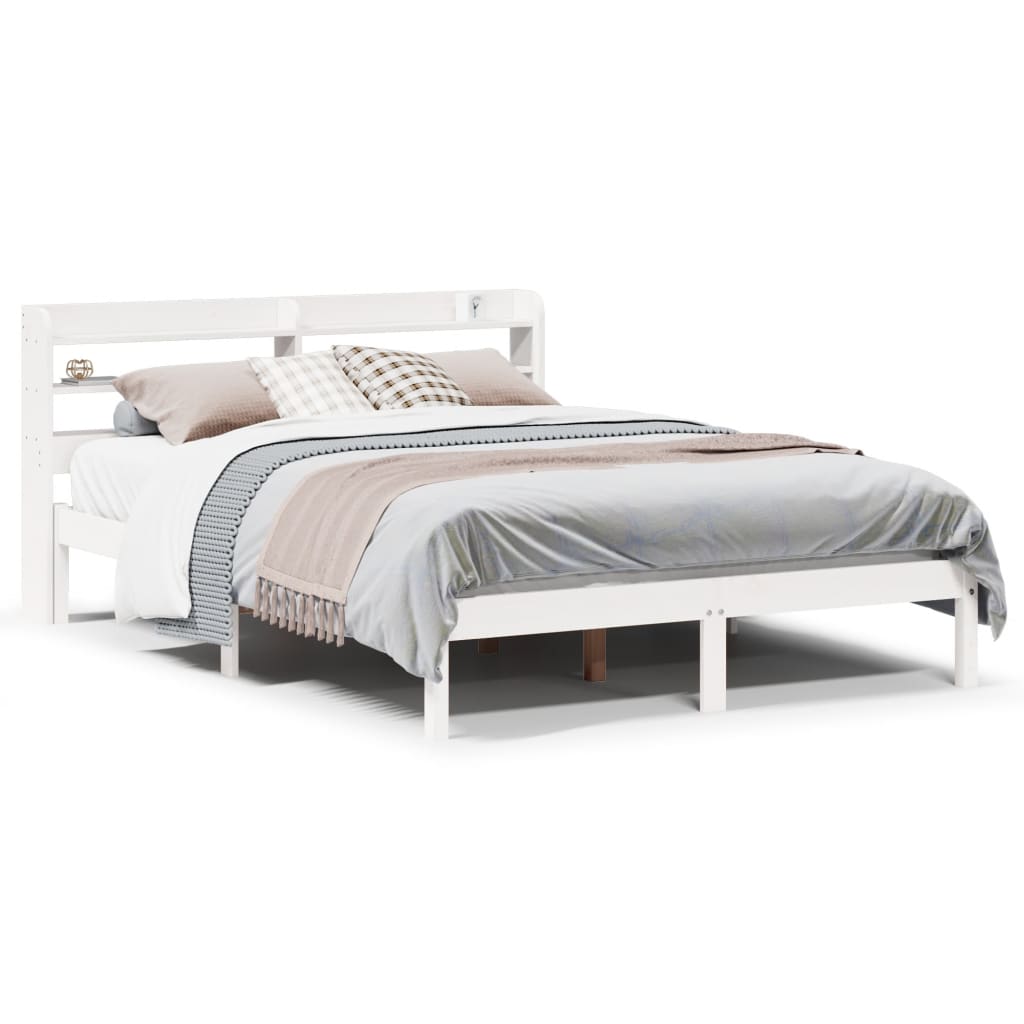 Bed Frame Without Mattress Solid Wood Pine