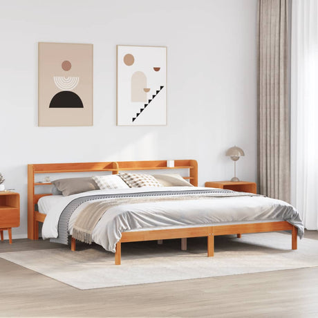 Bed Frame Without Mattress Solid Wood Pine