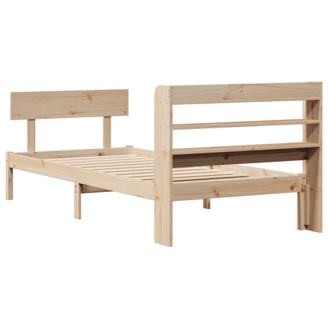 Bed Frame Without Mattress Single Solid Wood Pine