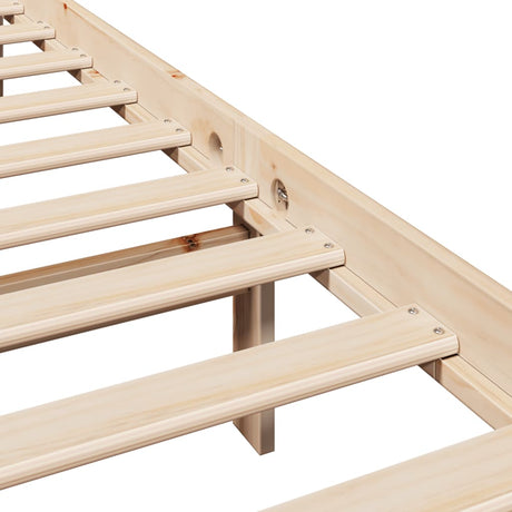 Bed Frame Without Mattress Single Solid Wood Pine