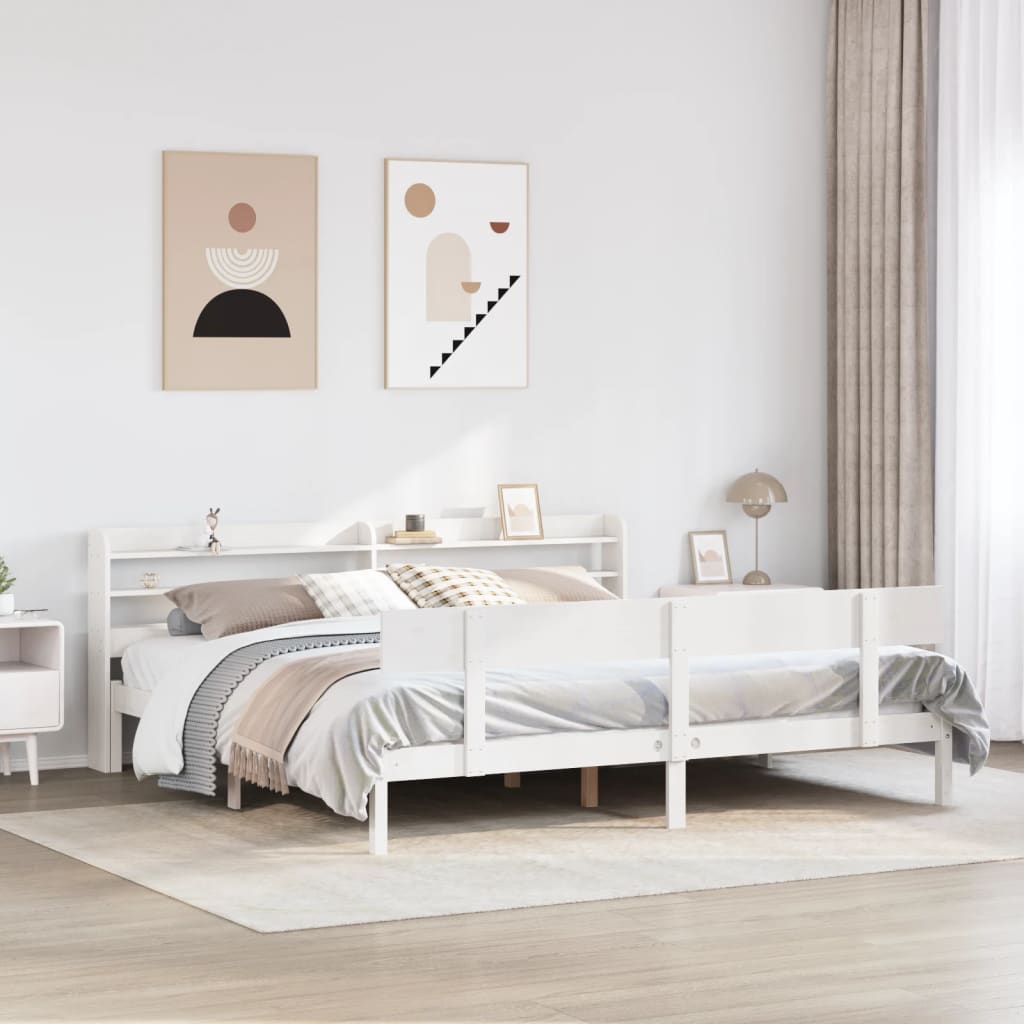 Bed Frame Without Mattress Single Solid Wood Pine