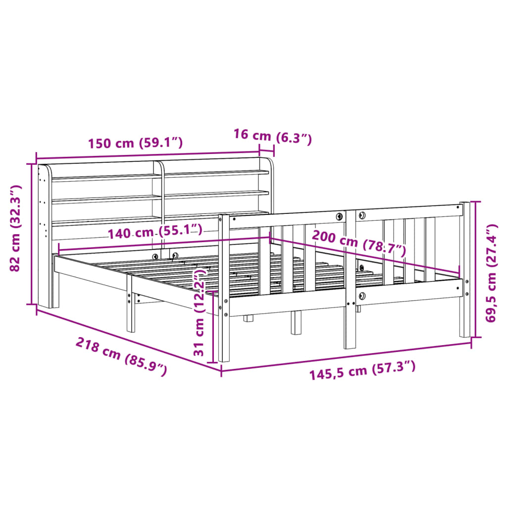 Bed Frame With Headboard Without Mattress