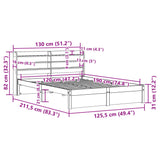 Bed Frame With Headboard Without Mattress Small Double
