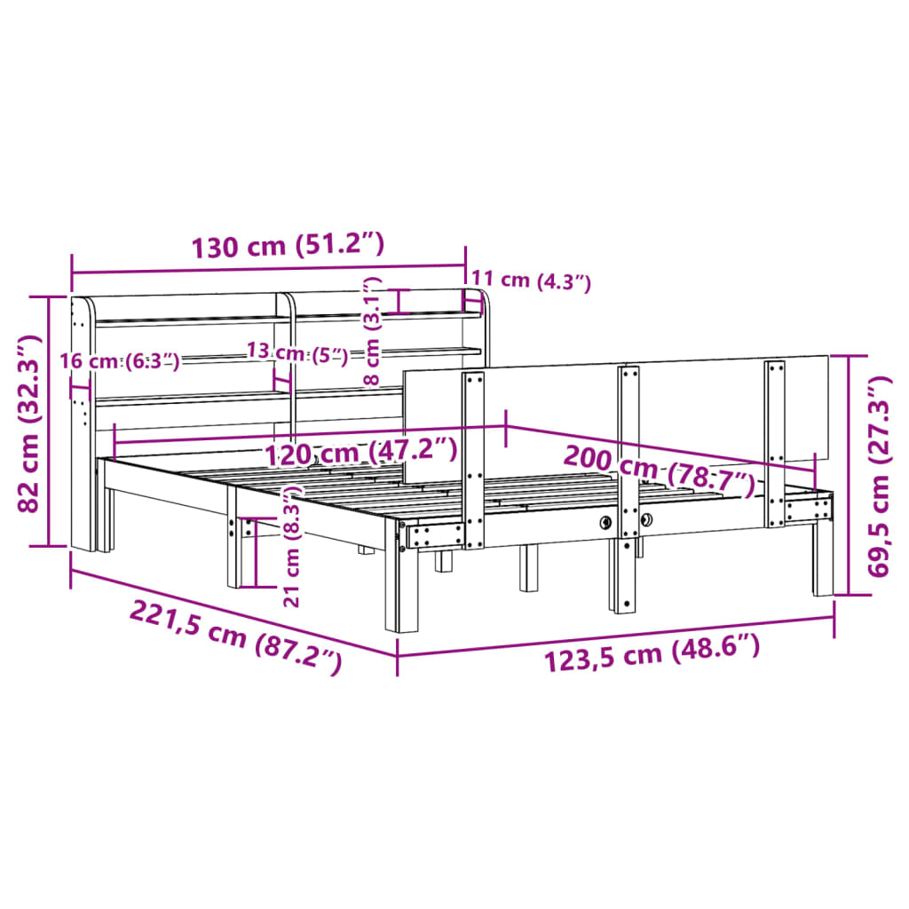 Bed Frame With Headboard Without Mattress