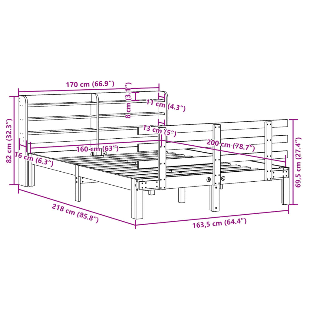 Bed Frame With Headboard Without Mattress