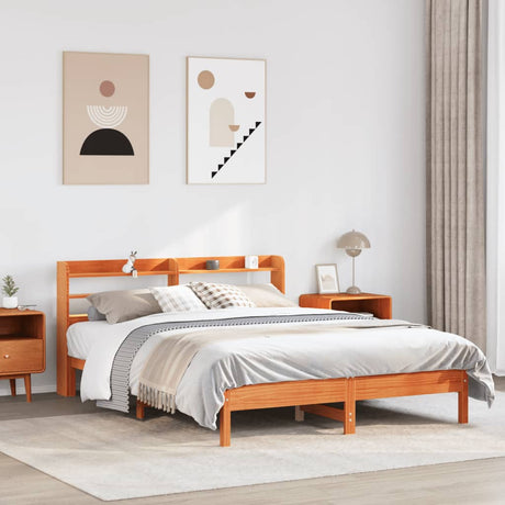 Bed Frame Without Mattress Solid Wood Pine