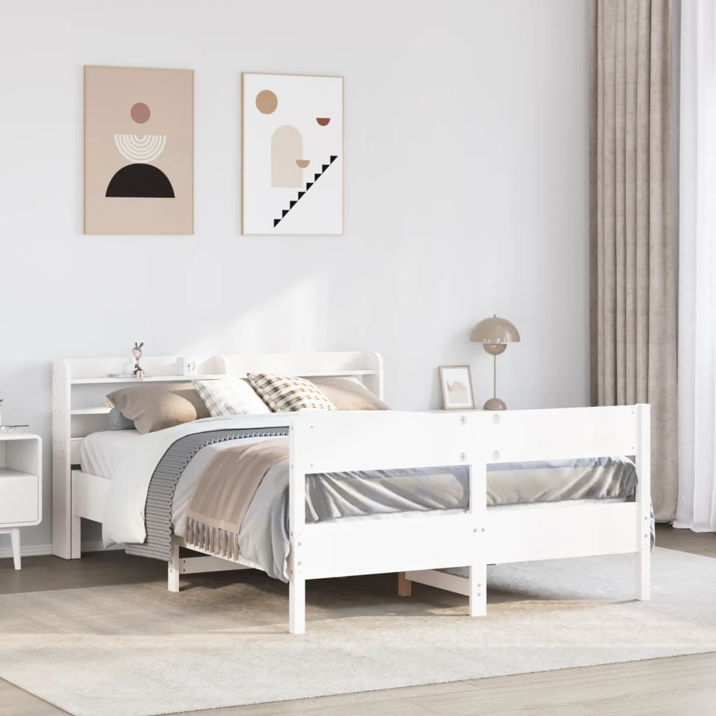 Bed Frame Without Mattress Solid Wood Pine