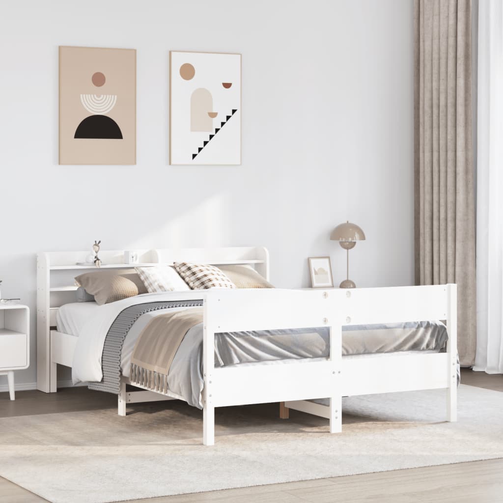 Bed Frame Without Mattress Solid Wood Pine