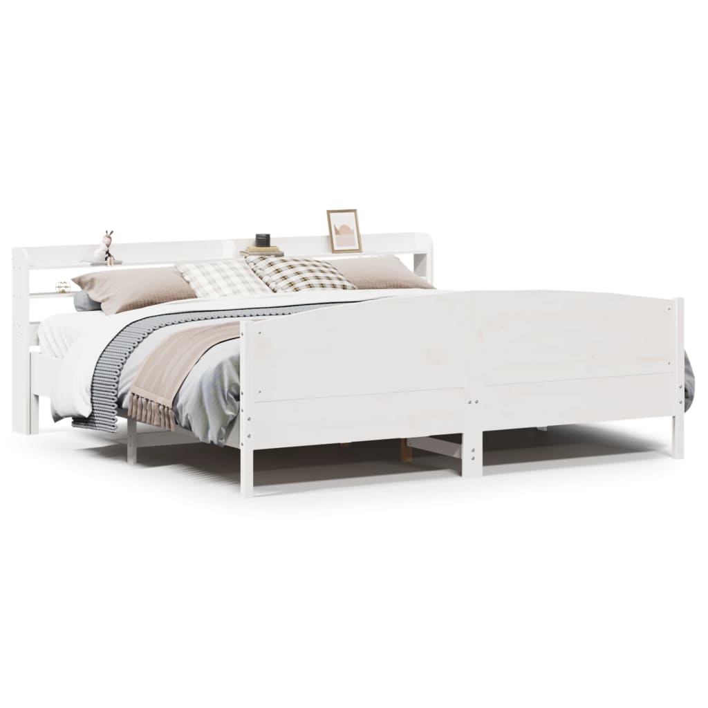 Bed Frame Without Mattress Solid Wood Pine