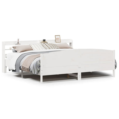 Bed Frame Without Mattress Solid Wood Pine