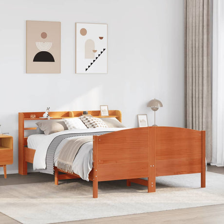 Bed Frame Without Mattress Solid Wood Pine