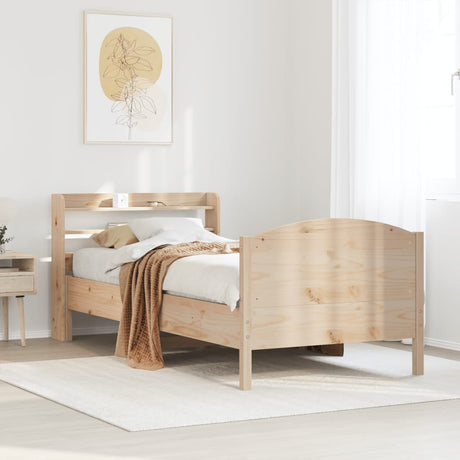 Bed Frame Without Mattress Solid Wood Pine