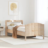 Bed Frame Without Mattress Solid Wood Pine