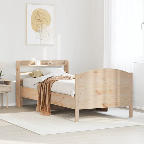 Bed Frame Without Mattress Solid Wood Pine