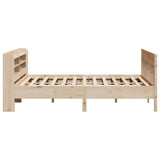 Bed Frame without Mattress 200x200 cm Solid Wood Pine