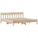 Bed Frame without Mattress 200x200 cm Solid Wood Pine