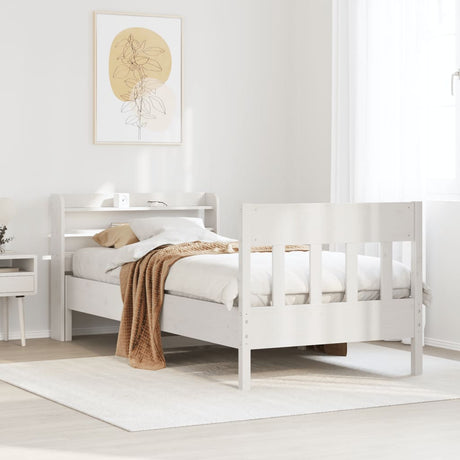 Bed Frame Without Mattress Solid Wood Pine