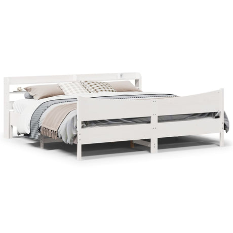 Bed Frame With Headboard Super King Solid Wood Pine