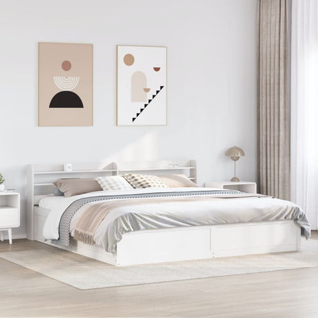 Bed Frame With Headboard Super King Solid Wood Pine