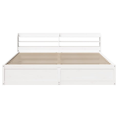 Bed Frame With Headboard Super King Solid Wood Pine