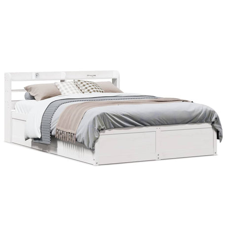Bed Frame With Headboard Super King Solid Wood Pine