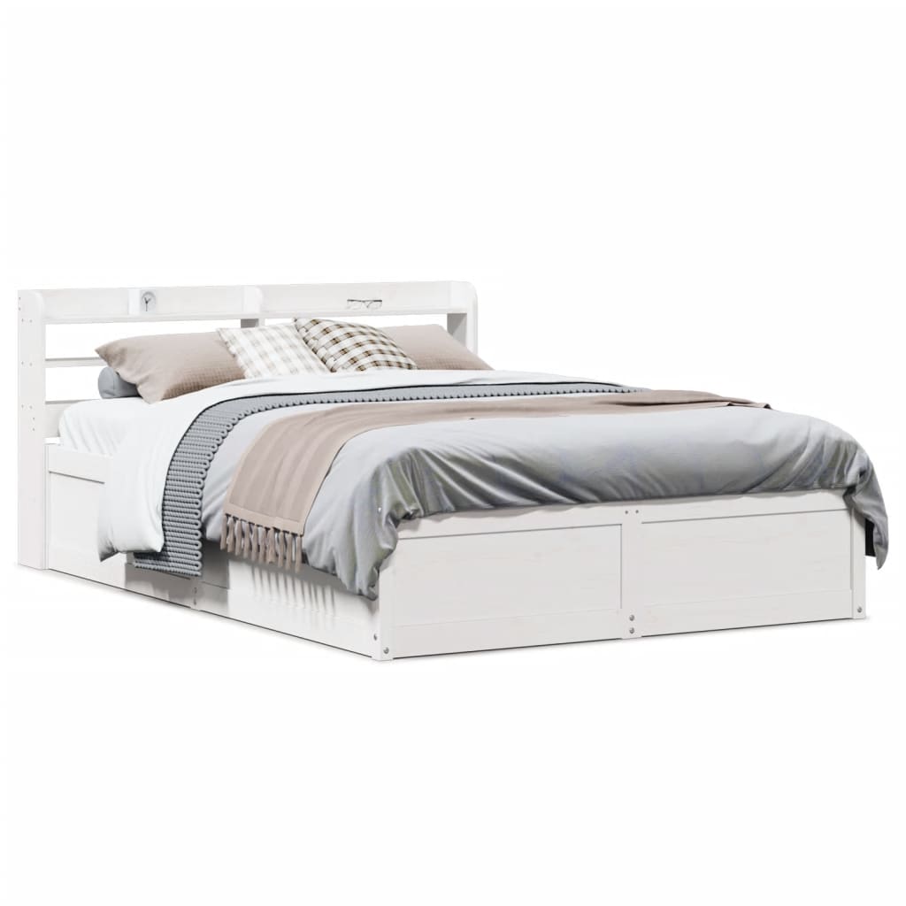 Bed Frame With Headboard Super King Solid Wood Pine