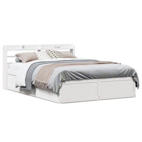 Bed Frame With Headboard Super King Solid Wood Pine