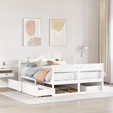 Bed Frame Without Mattress Super King Solid Wood Pine