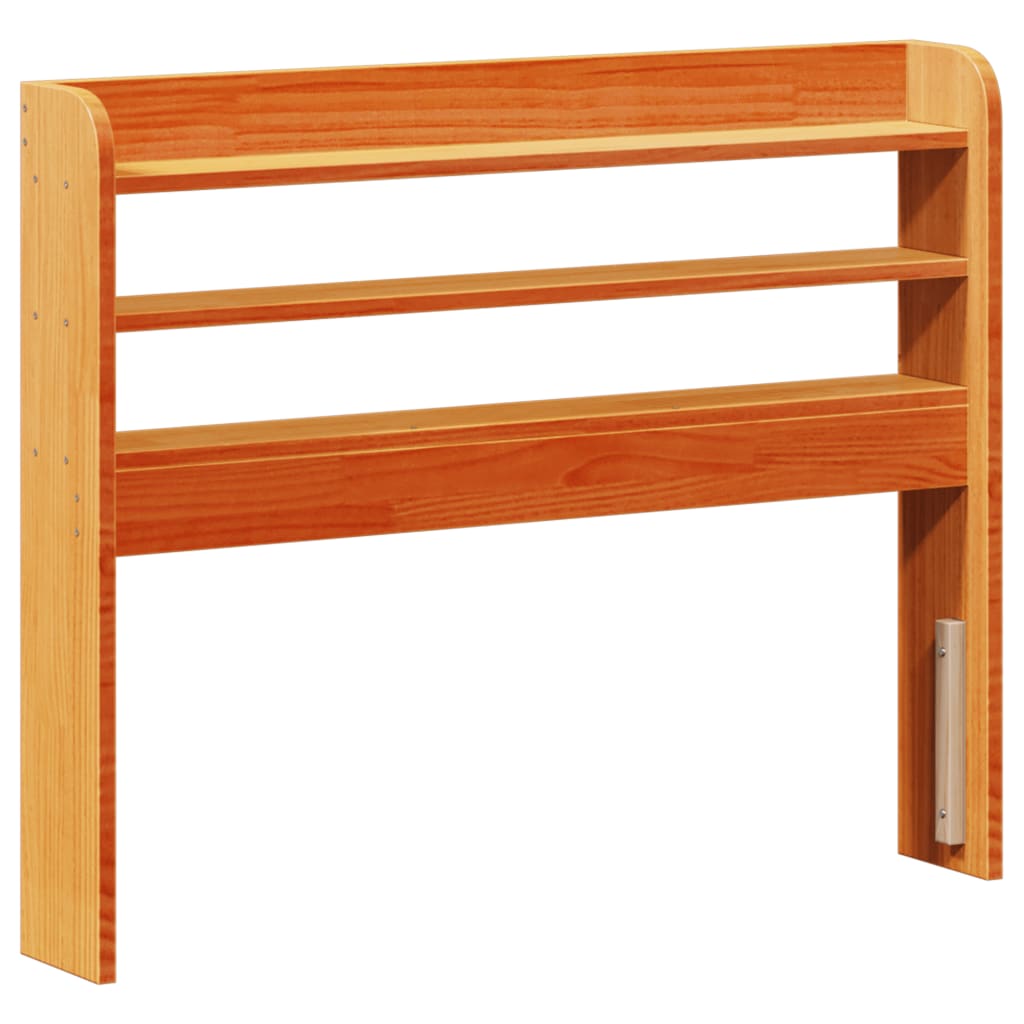 Bed Frame without Mattress Wax Brown 100x200 cm Solid Wood Pine