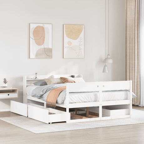 Bed Frame Without Mattress Super King Solid Wood Pine
