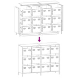 Sideboard 135X39X103.5 Cm Cold-Rolled Steel