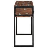 Console Table Multicolour 100X35X75 Cm Solid Wood Reclaimed