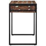 Desk Multicolour 100X50X75 Cm Solid Wood Reclaimed