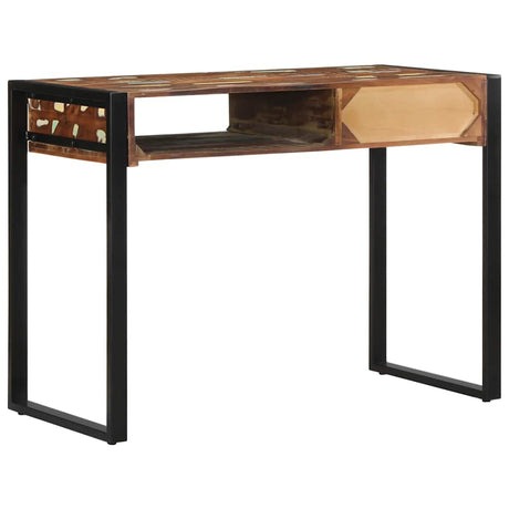 Desk Multicolour 100X50X75 Cm Solid Wood Reclaimed